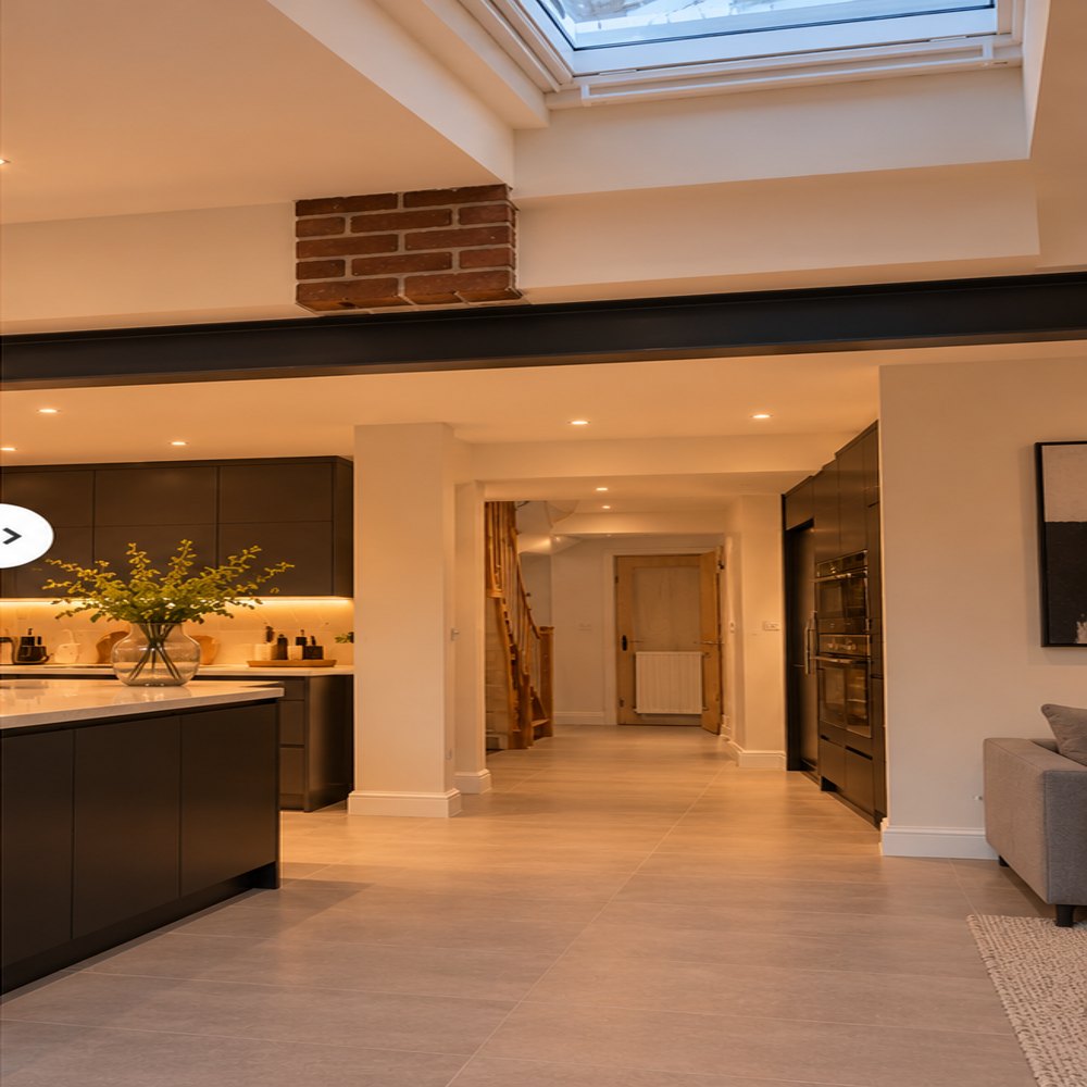 Renovated kitchen design visualisation